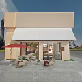 Milk Tea Shop Interior Design With Open Space Hanging Chandeliers Green Plants And Seating Area