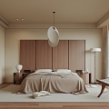 Modern Bedroom Middle Home Master Bedroom 3d model