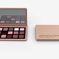 Eyeshadow Palette with Multiple Colorful Shades Open Design Sleek Nude Case for Daily Makeup Use