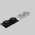 Sleek Recessed Downlight Spotlights in Black and White for Modern Home Ceiling