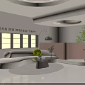 Warm Minimalist Beauty Salon Reception Area With Soft Earthy Tones And Stylish Elegant Interior Design