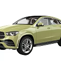 Mercedes Light Green SUV Coupe Car With Sporty Exterior Sleek Body And Modern Wheel Design
