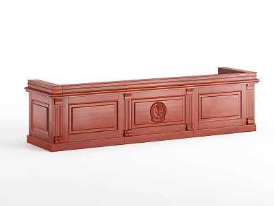 Judge Table Judge's Table Court Furniture Court Furniture 3d model