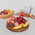 Modern fruit fruit basket fruit 3d model