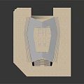 Modern Urban High Rise Building Design Featuring Glass Curtain Walls And Top Structure