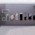Modern Style Mirror 3d model