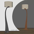 Middle style floor lamp 3d model