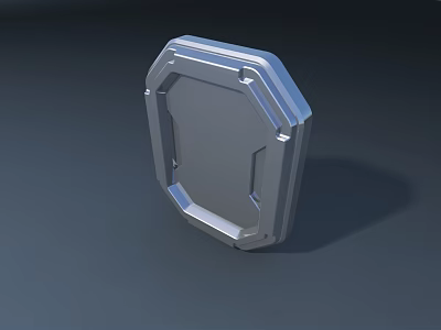 Public Municipal Utility Octagonal Metal Access Panel With Sturdy Frame Structure 3d model