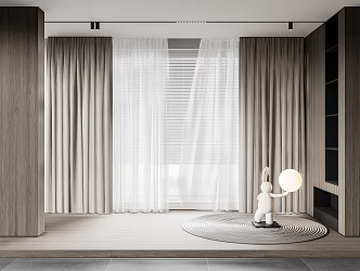 curtain fabric curtain gauze curtain fabric curtain 3d model