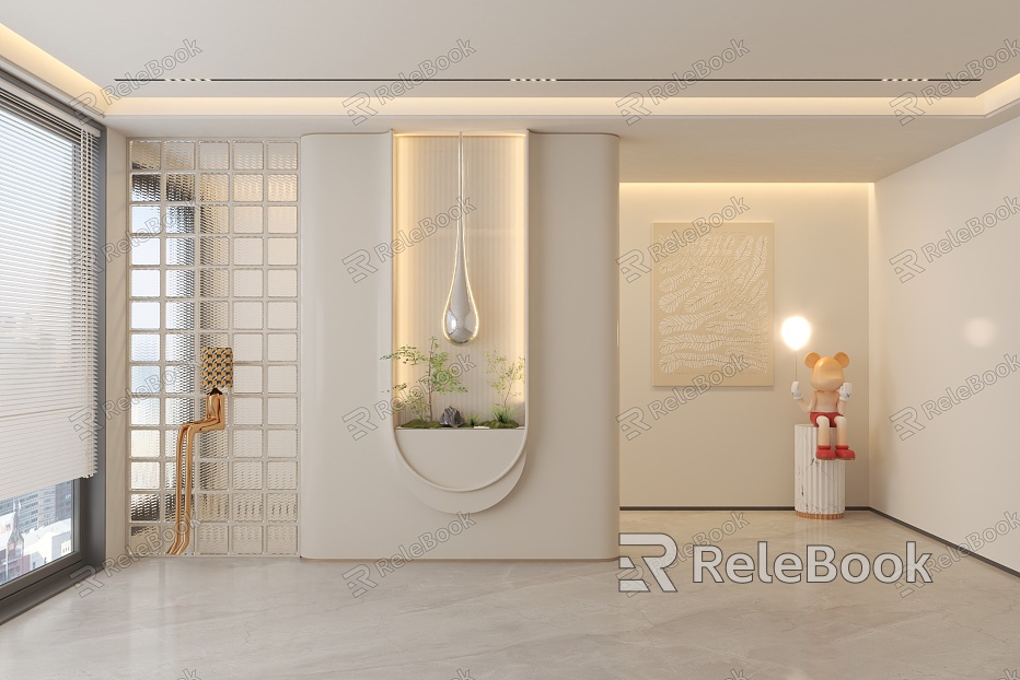 Modern Entrance Entrance Background model