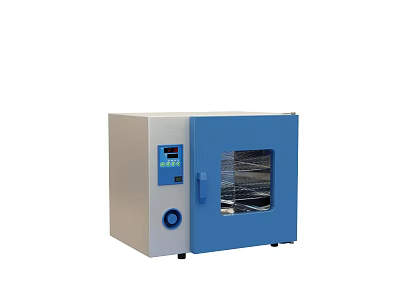 Laboratory Drying Oven With Digital Control Panel Transparent Door And Internal Shelves 3d model