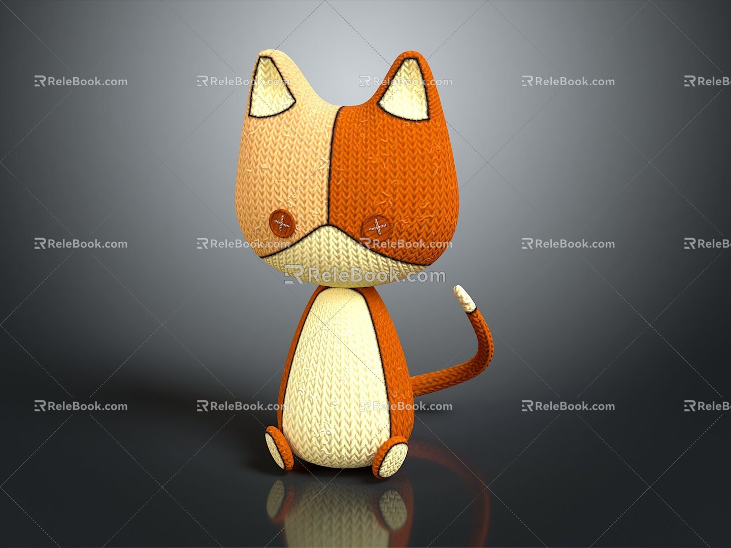 Modern Toy Muppet Toy Muppet Cat Doll 3d model