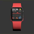 Pink Strap Smartwatch With Screen Displaying Time Date Weather And Health Metrics