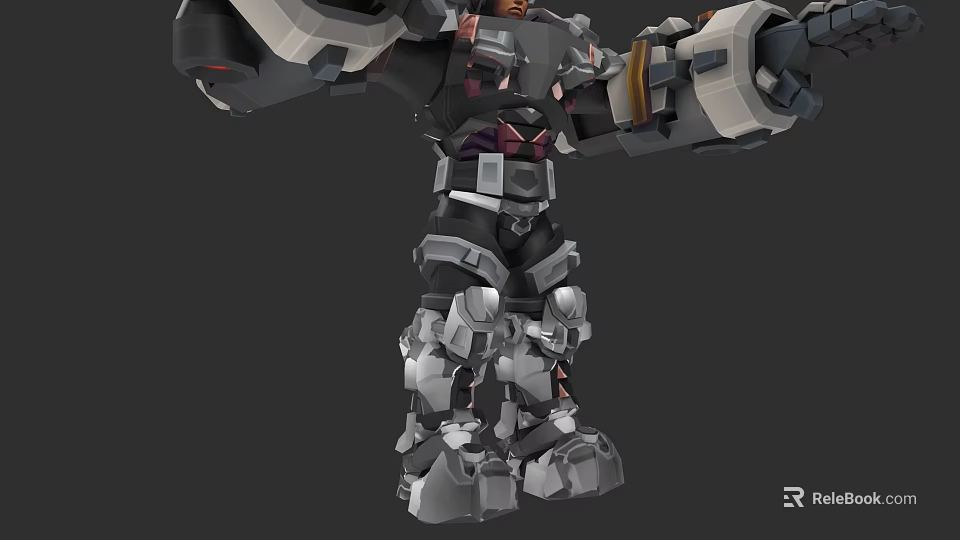 Game Movie Character In Mechanical Armor With Robotic Design And Sci Fi Features 3d model 