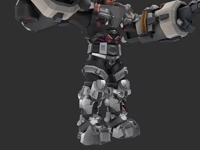 Game Movie Character In Mechanical Armor With Robotic Design And Sci Fi Features 3d model