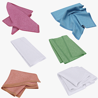 Modern towel combination 3d model