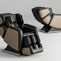 Modern Massage Chair Featuring Leather Upholstery Wooden Accents And Sleek Contemporary Design