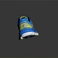 Blue Yellow Green Running Shoes With NB Logo Mesh Upper And White Yellow Sole