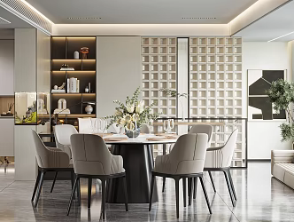 Modern Restaurant 3d model
