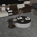 Modern Coffee Table Round Coffee Table Letters Coffee Table Marble Coffee Table Coffee Table Ornaments 3d model