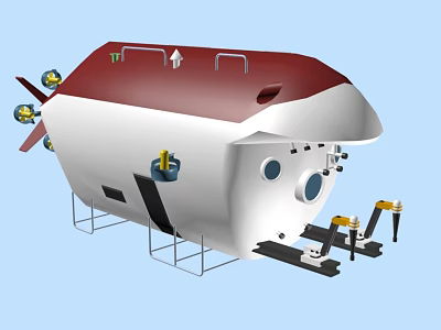 Modern Airship Jiaolong 3d model Modern Airship Jiaolong 3d model