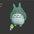 Totoro Cartoon Characters Virtual Characters Fantasy Characters Magic Characters Virtual Characters Animation Characters 3d model