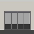 Modern Sliding Glass Doors With Black Frame And Transparent Panels For Contemporary Spaces