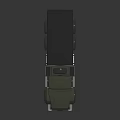 Green Military Transport Truck With Covered Cargo Bed And Multi Wheel Design