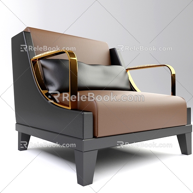 Sofa Single Sofa Leisure Chair 3d model