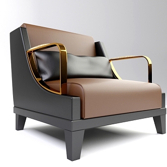 Sofa Single Sofa Leisure Chair 3d model