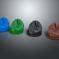 Stylish Bean Bag Chairs in Blue Green Black and Brown for Modern Living Room Decor