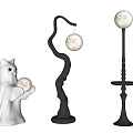 Moon floor lamp 3d model