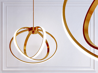 Light Luxury Chandelier 3d model