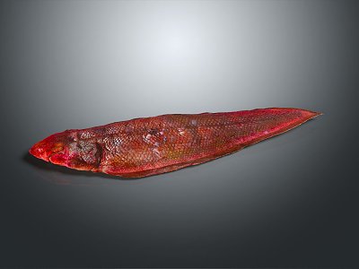 Modern fish tongue sole short kiss red tongue sole 3d model