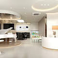 Musical Instrument Store Featuring White Piano Guitars And Modern Wooden Display Interior Design