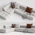 Modern corner sofa multiplayer corner sofa 3d model
