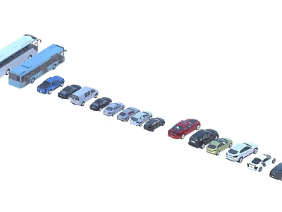 Car agent car static car 3d model