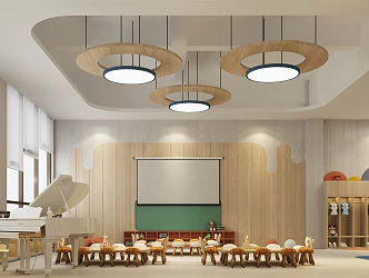 Modern Kindergarten Classroom 3d model