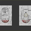 New Year 2024 Cards With White Background Red White Stripes Circular Pattern And Text Elements