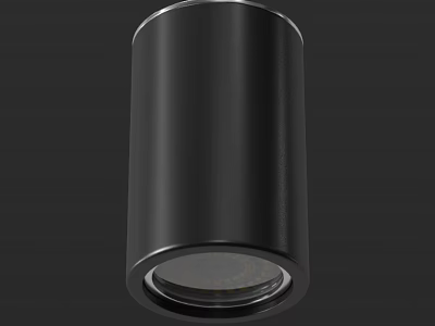 Black Modern Downlight Spotlight with Sleek Metal Design for Interior Lighting 3d model