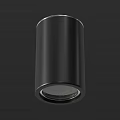 Black Modern Downlight Spotlight with Sleek Metal Design for Interior Lighting