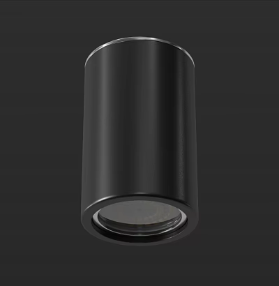 Black Modern Downlight Spotlight with Sleek Metal Design for Interior Lighting 3d model