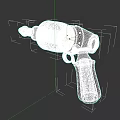 Steampunk Weapon Design With Wooden Grip Metal Components And Gear Details