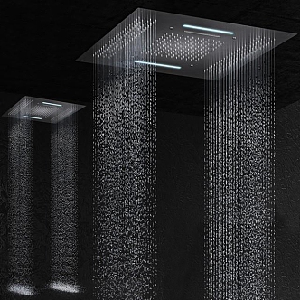 Shower water curtain 3d model