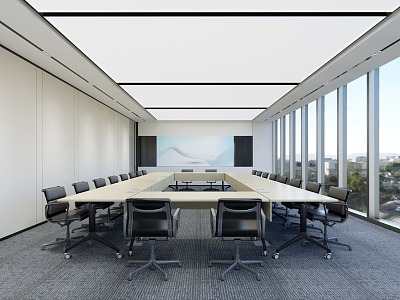 Large Conference Room Training Room model