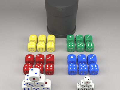 Modern Dice Ornaments model