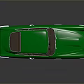 Green Vintage Sports Car With Classic Design And Sleek Shiny Exterior