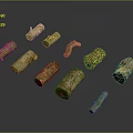 Rustic Wood and Stone Artisan Pieces with Diverse Shapes and Natural Textures