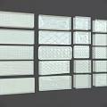 Decorative Wall Tiles With Various Textures And Patterns For Interior Design 3d model