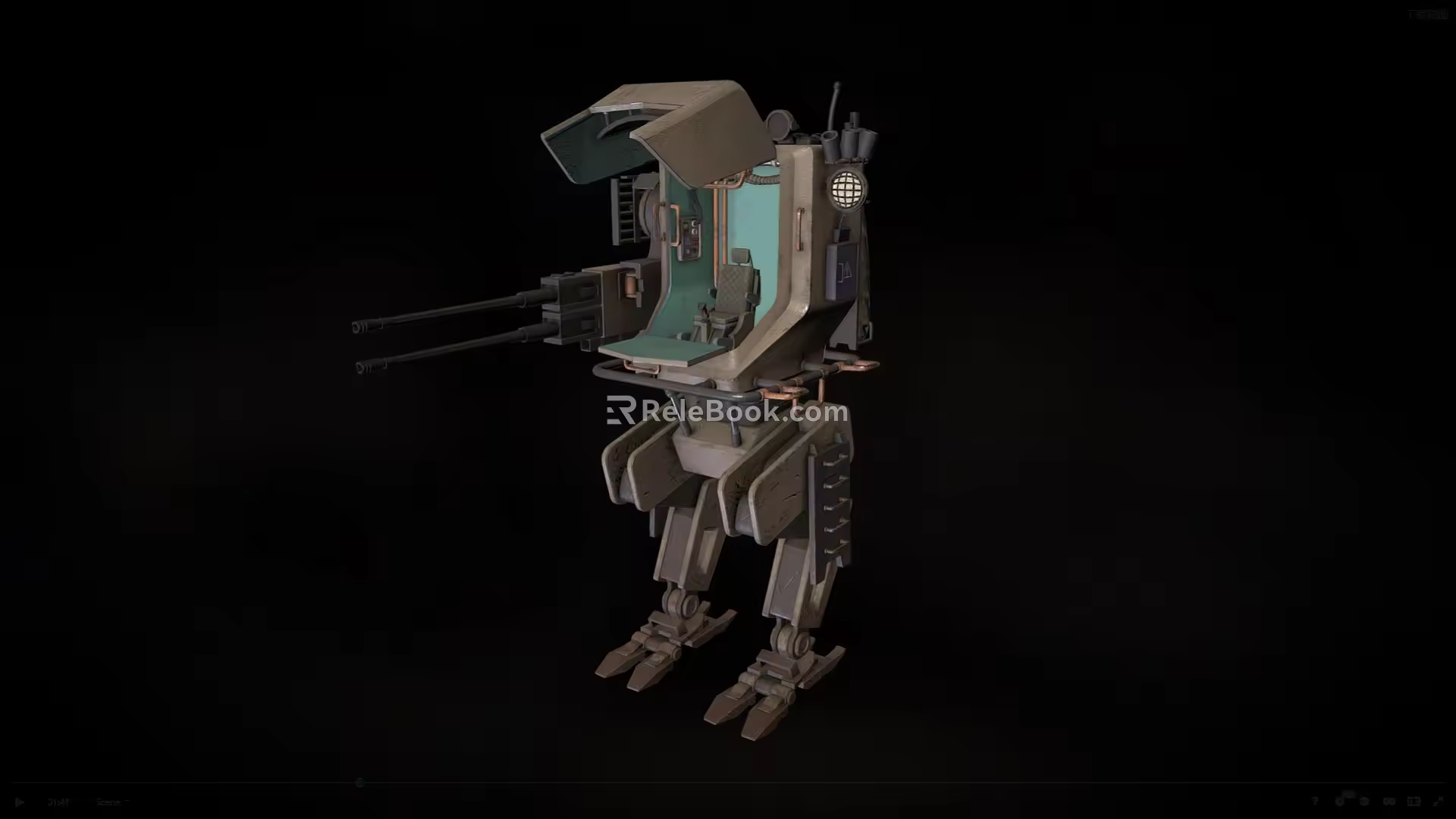 Robot attack robot intelligent machine science fiction robot mechanical warfare police future high-tech low face number low model simple model film and television level super realistic 3d model